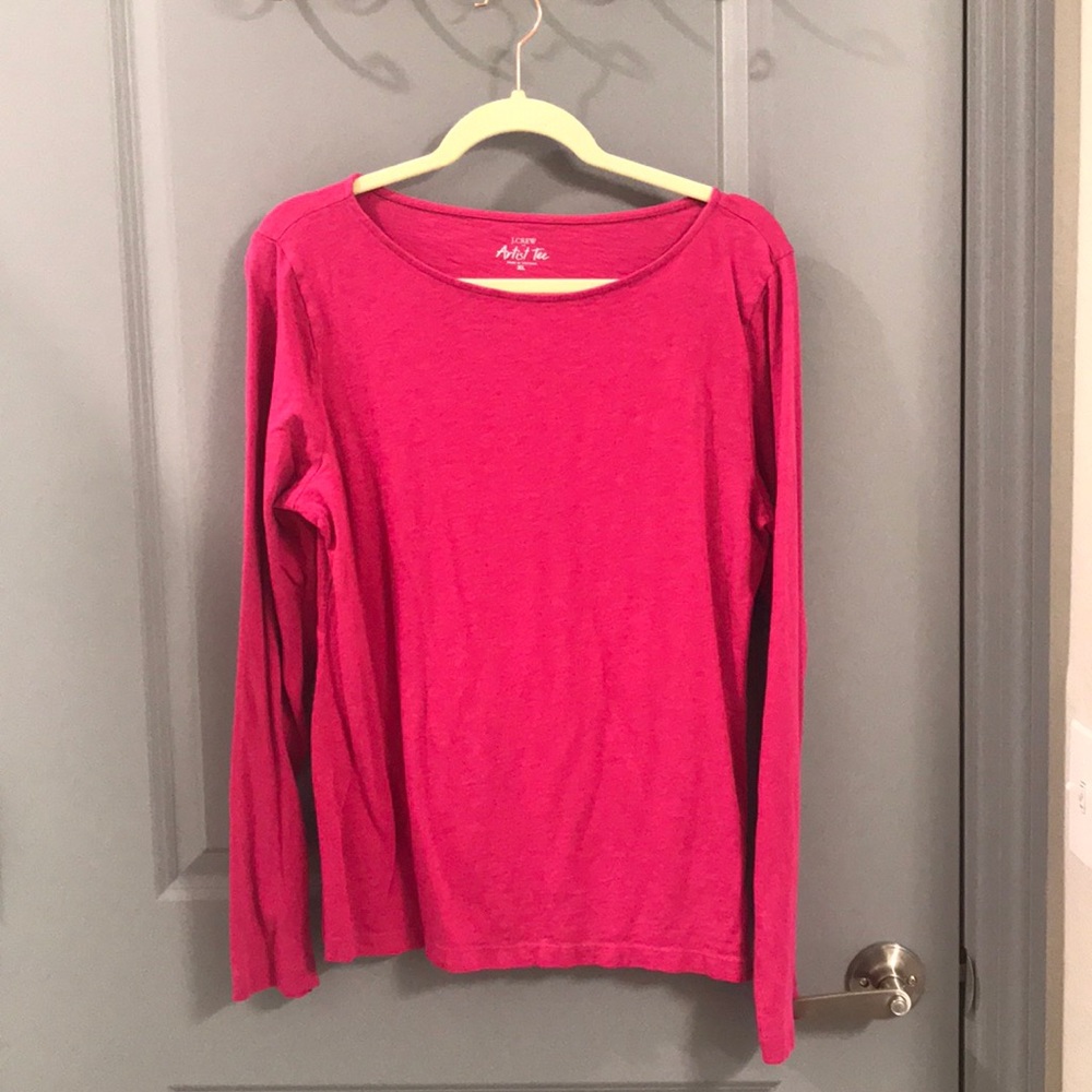 Pink J. Crew Artist Tee